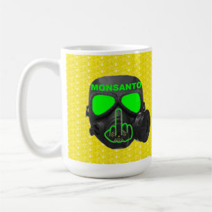 Tasse Bird Drehend Monsanto Gasmaske Gedreht