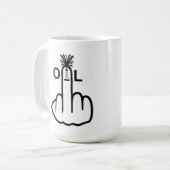 Tasse Bird Drehend Öl Gedreht (Vorderseite Links)