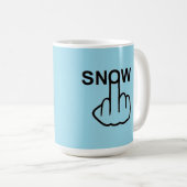 Tasse Bird Drehend Schnee Gedreht (VorderseiteRechts)