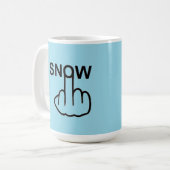 Tasse Bird Drehend Schnee Gedreht (Vorderseite Links)