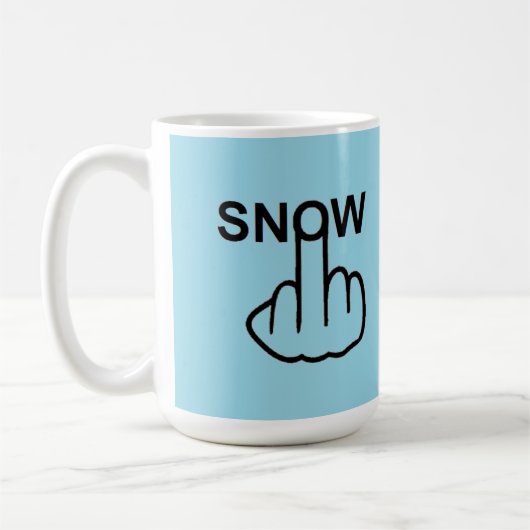 Tasse Bird Drehend Schnee Gedreht (Links)