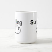 Tasse Bird Drehend Surfing Gedreht (Mittel)