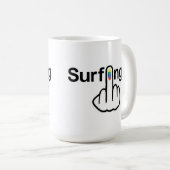 Tasse Bird Drehend Surfing Gedreht (VorderseiteRechts)