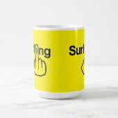 Tasse Bird Drehend Surfing Gedreht (Mittel)