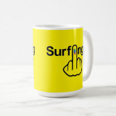 Tasse Bird Drehend Surfing Gedreht (VorderseiteRechts)