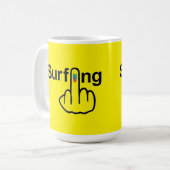 Tasse Bird Drehend Surfing Gedreht (Vorderseite Links)