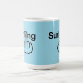Tasse Bird Drehend Surfing Gedreht (Mittel)