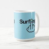 Tasse Bird Drehend Surfing Gedreht (VorderseiteRechts)