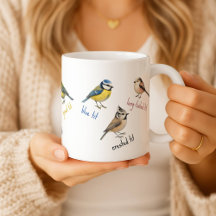 Tasse Bird - Garden Birds Wasserfarbe Kaffeebecher