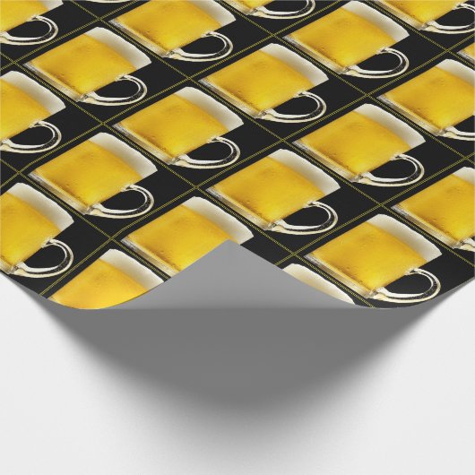 Tasse Birthday Party Muster Frosty Draft Bee Geschenkpapier (Ecke)