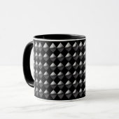 Tasse - Black 3d Diamonds (Vorderseite Links)