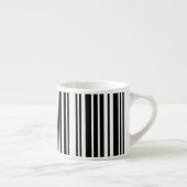 Tasse "Black Barcode Lines Espresso" (Rechts)