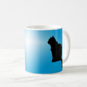 Tasse - Black Cat Silhouette und Star (VorderseiteRechts)