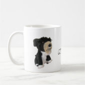 Tasse - Black Dog Doll mit Name (Links)