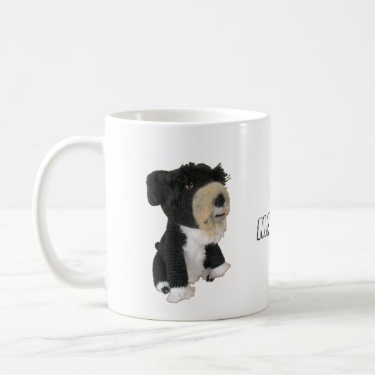 Tasse - Black Dog Doll mit Name (Links)
