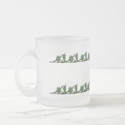 Tasse - Blätter aus grünem Eisen (Links)