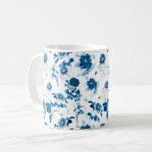 Tasse-Blau-Blume Kaffeetasse (Vorderseite Links)