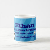 Tasse Blau des Fußballfußballhelden (Mittel)