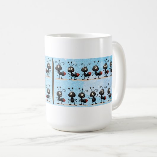 Tasse Blau und Weiß (VorderseiteRechts)