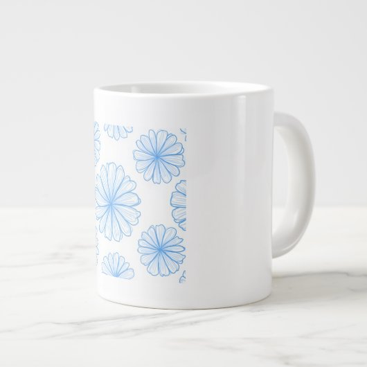 Tasse blaue Blume (Vorderseite Rechts)