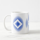Tasse - Blaue Diamanten und Ovalen (Links)