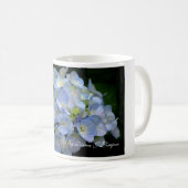 Tasse-Blaue Hydrangea-Blumen Kaffeetasse (VorderseiteRechts)