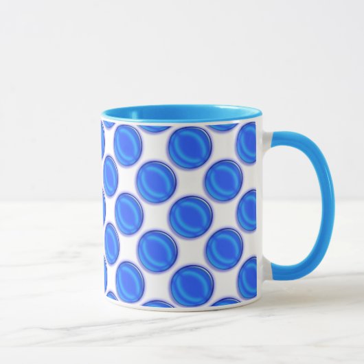 Tasse - Blaue Punkte (Rechts)