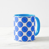 Tasse - Blaue Punkte (VorderseiteRechts)