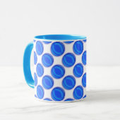 Tasse - Blaue Punkte (Vorderseite Links)