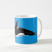 Tasse Blauer Orca/Killer (VorderseiteRechts)