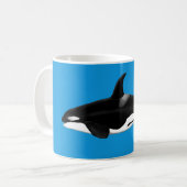 Tasse Blauer Orca/Killer (Vorderseite Links)