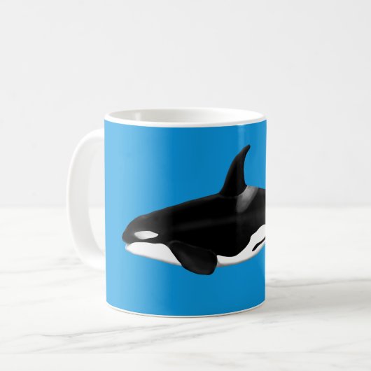Tasse Blauer Orca/Killer (Vorderseite Links)