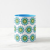 Tasse - Blaues Mandala-Muster (Zentrum)