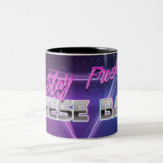 Tasse "Bleibe Fresh, Cheese Bags" (Mittel)