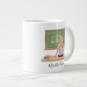 Tasse Blonde zur Schulkartentelehrerin (Vorderseite Rechts)