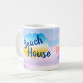 Tasse Blue and Pink Beach House (Vorderseite Links)