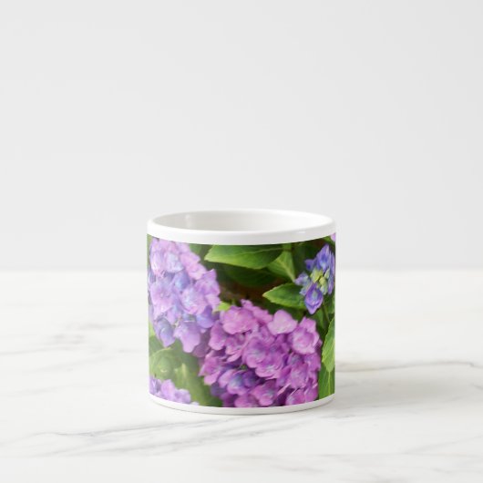Tasse Blue and Pink Hydrangea Espresso (Vorderseite)