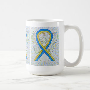 Tasse "Blue and Yellow Awareness Ribbon Angel"