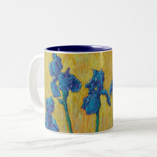 Tasse - Blue Iris Garden (Vorderseite Links)