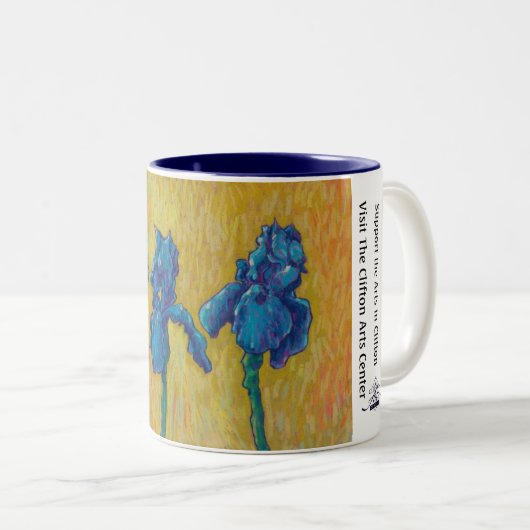 Tasse - Blue Iris Garden (VorderseiteRechts)