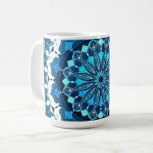 Tasse Blue Mandala (Vorderseite Links)