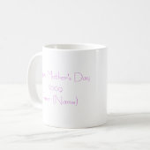 Tasse Blühen-Herzen Mutter Tages (Vorderseite Links)