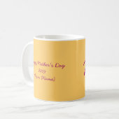 Tasse Blühen-Herzen Mutter Tages (Vorderseite Links)