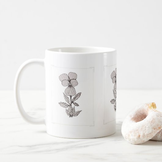 Tasse Blume (Mit Donut)