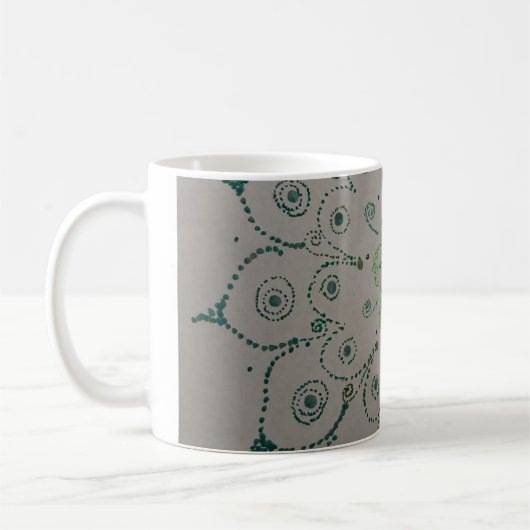 Tasse Blume grün (Links)