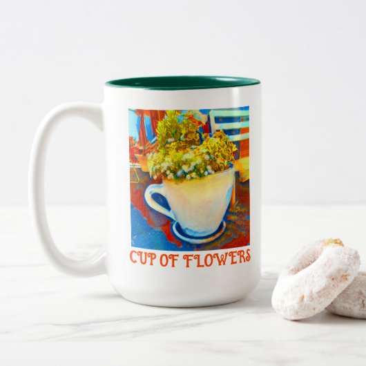 Tasse Blume Kaffeemaschine Tasse (Mit Donut)