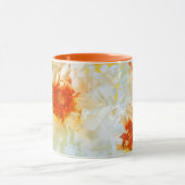 Tasse Blume White Orange Kubist (Zentrum)