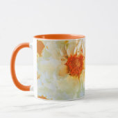 Tasse Blume White Orange Kubist (Links)