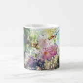 Tasse. Blumen, Apfelblüten, Kirschblüten Verwandlungstasse (Mittel)