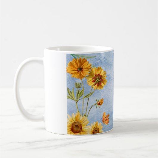Tasse Blumen Sonnenblume (Links)